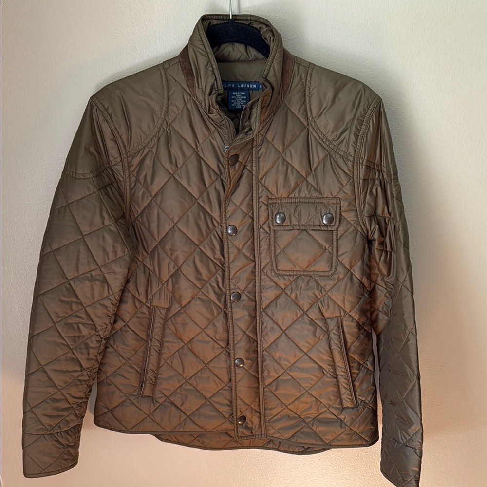 Ralph Lauren Men's Tan Quilted Jacket